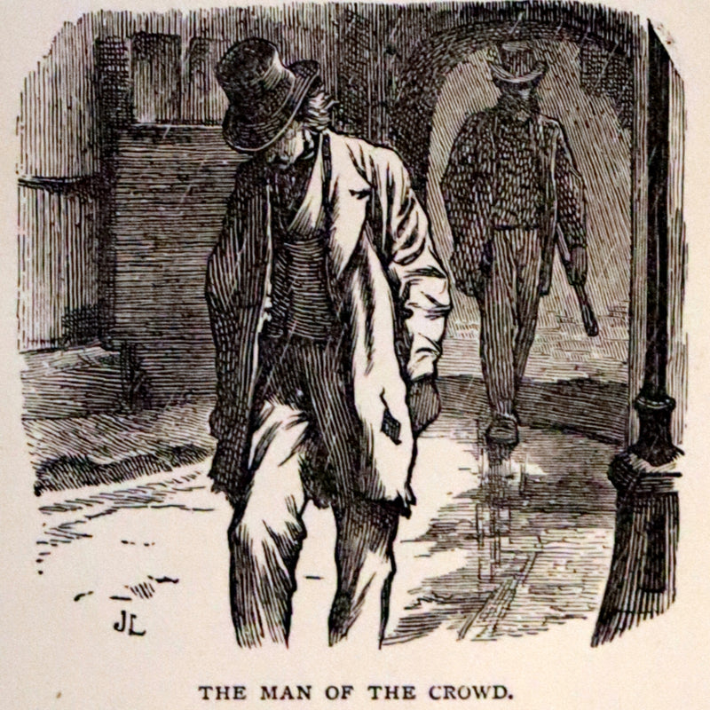 1883 Rare Book Set - The Works of Edgar Allan Poe (including Poems, Tales of Mystery and Imagination, Other).