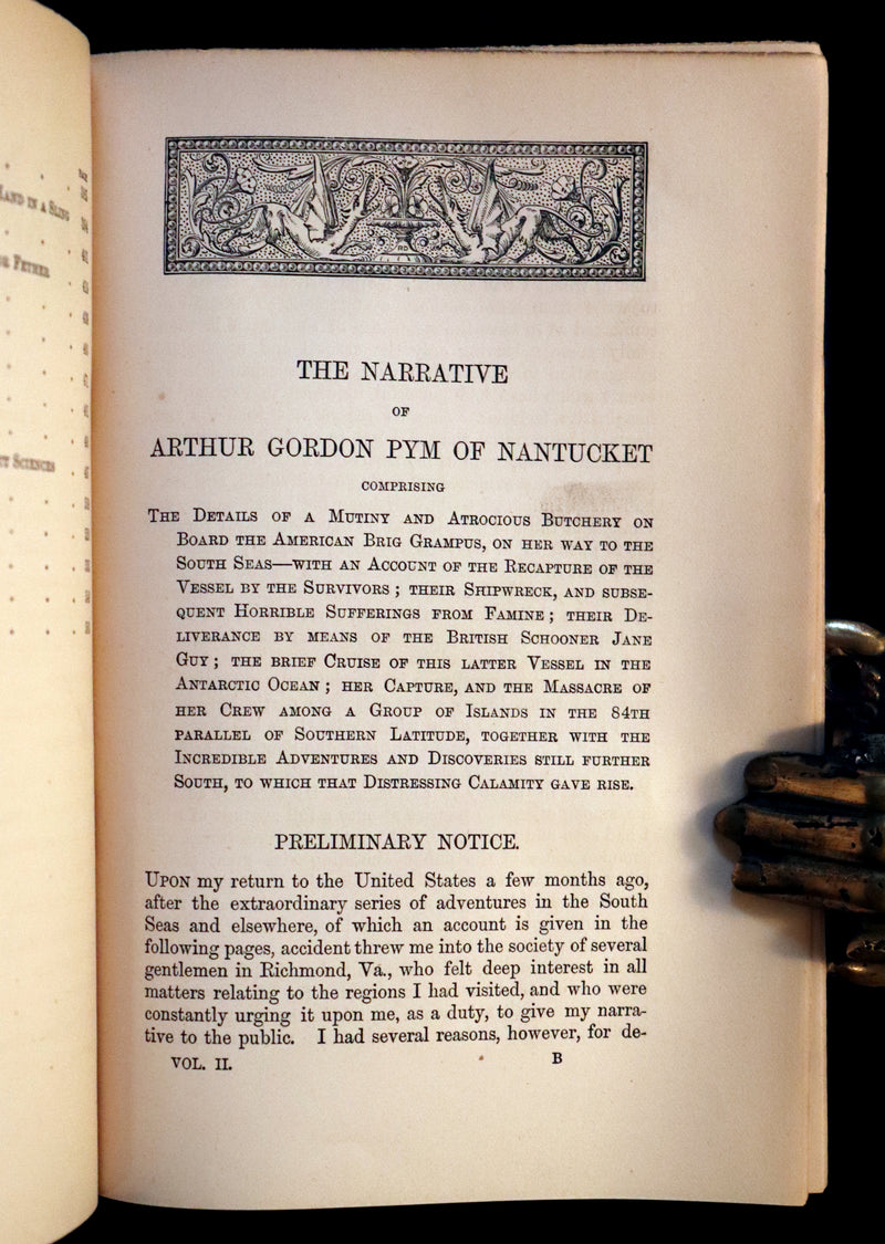 1883 Rare Book Set - The Works of Edgar Allan Poe (including Poems, Tales of Mystery and Imagination, Other).