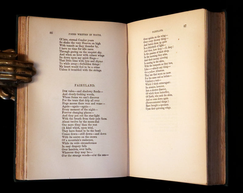 1883 Rare Book Set - The Works of Edgar Allan Poe (including Poems, Tales of Mystery and Imagination, Other).