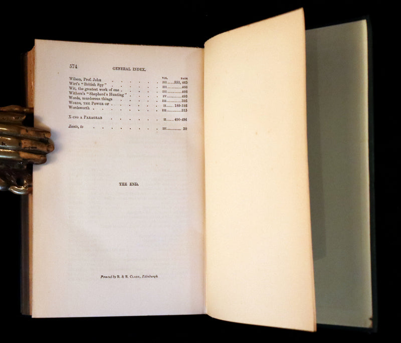 1883 Rare Book Set - The Works of Edgar Allan Poe (including Poems, Tales of Mystery and Imagination, Other).