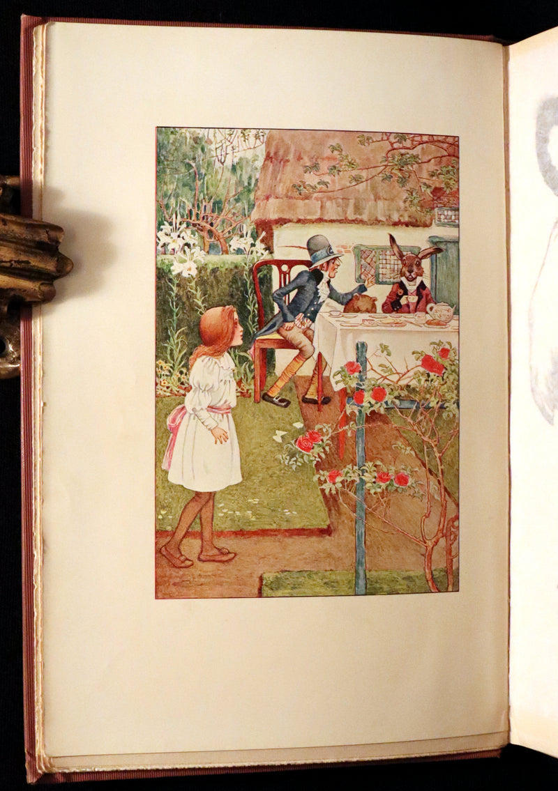 1908 Scarce Book - Alice's Adventures in Wonderland Illustrated by Amy Millicent Sowerby. 1st US Edition.
