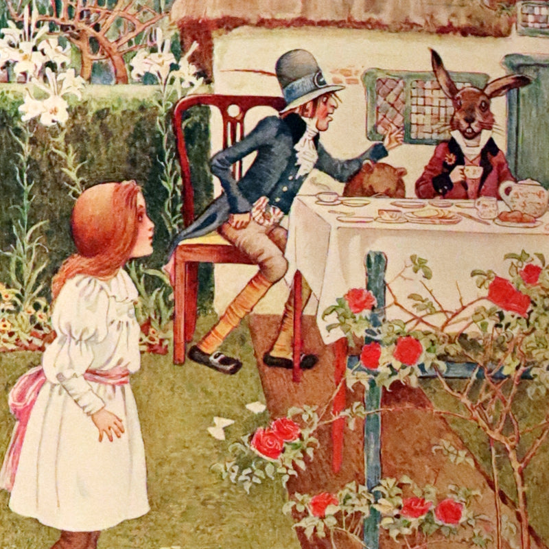 1908 Scarce Book - Alice's Adventures in Wonderland Illustrated by Amy Millicent Sowerby. 1st US Edition.