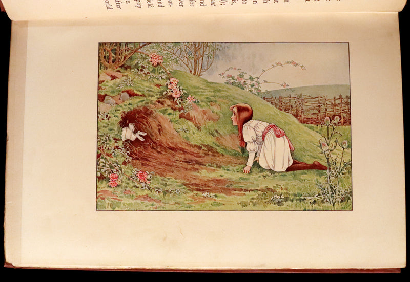 1908 Scarce Book - Alice's Adventures in Wonderland Illustrated by Amy Millicent Sowerby. 1st US Edition.