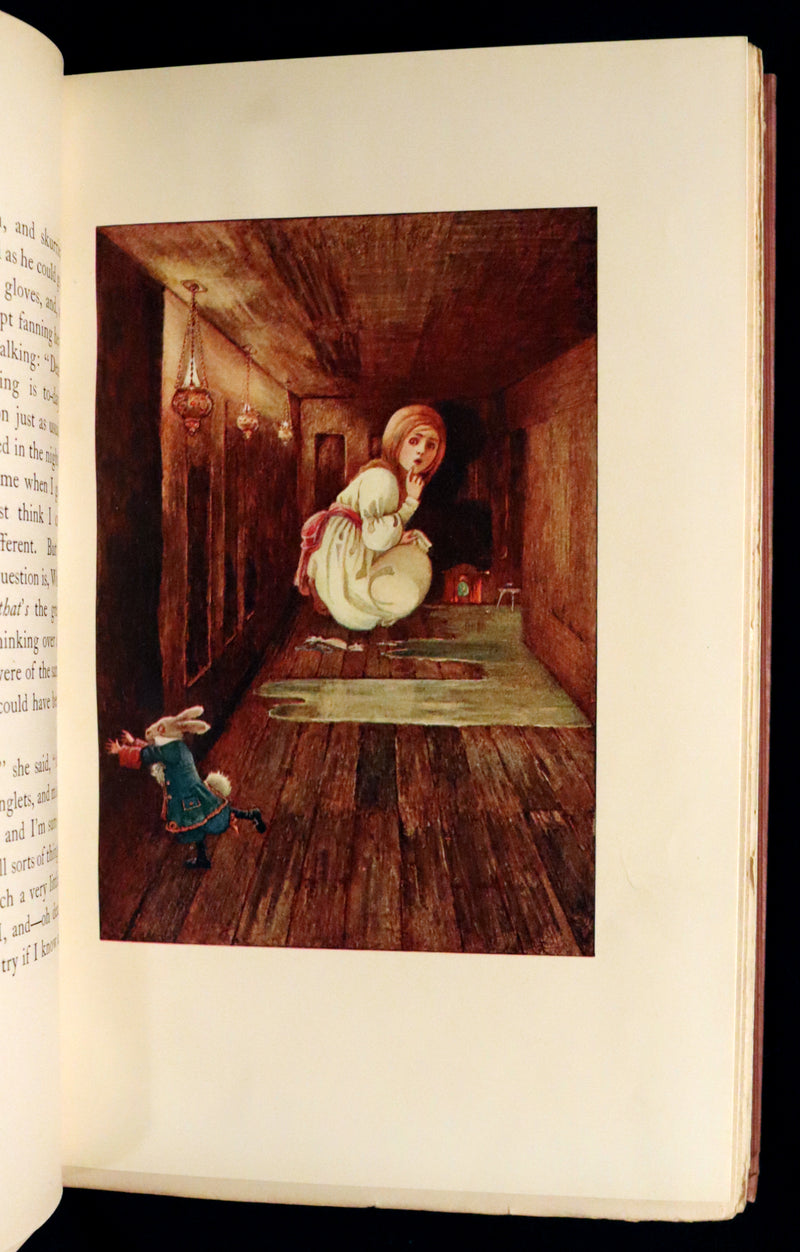1908 Scarce Book - Alice's Adventures in Wonderland Illustrated by Amy Millicent Sowerby. 1st US Edition.