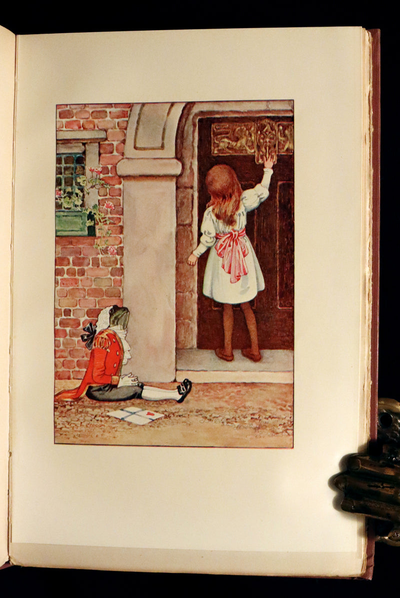 1908 Scarce Book - Alice's Adventures in Wonderland Illustrated by Amy Millicent Sowerby. 1st US Edition.