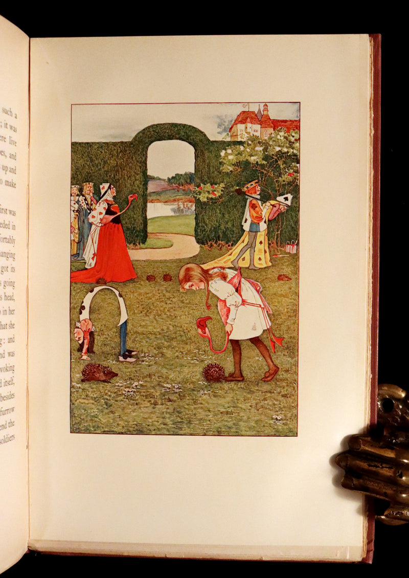 1908 Scarce Book - Alice's Adventures in Wonderland Illustrated by Amy Millicent Sowerby. 1st US Edition.