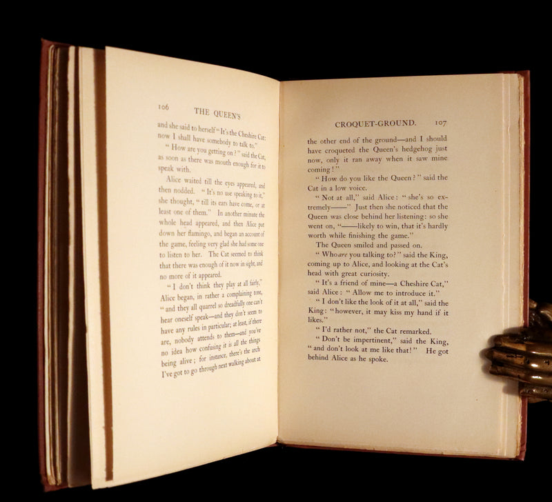 1908 Scarce Book - Alice's Adventures in Wonderland Illustrated by Amy Millicent Sowerby. 1st US Edition.