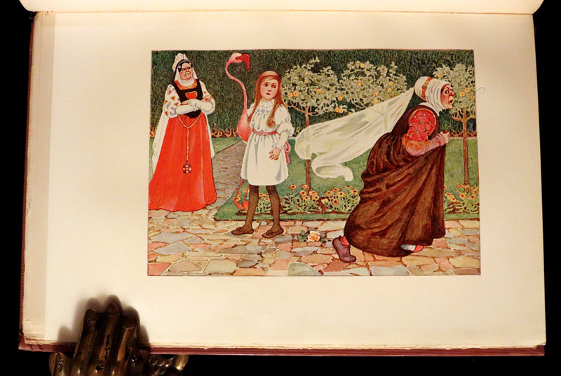 1908 Scarce Book - Alice's Adventures in Wonderland Illustrated by Amy Millicent Sowerby. 1st US Edition.