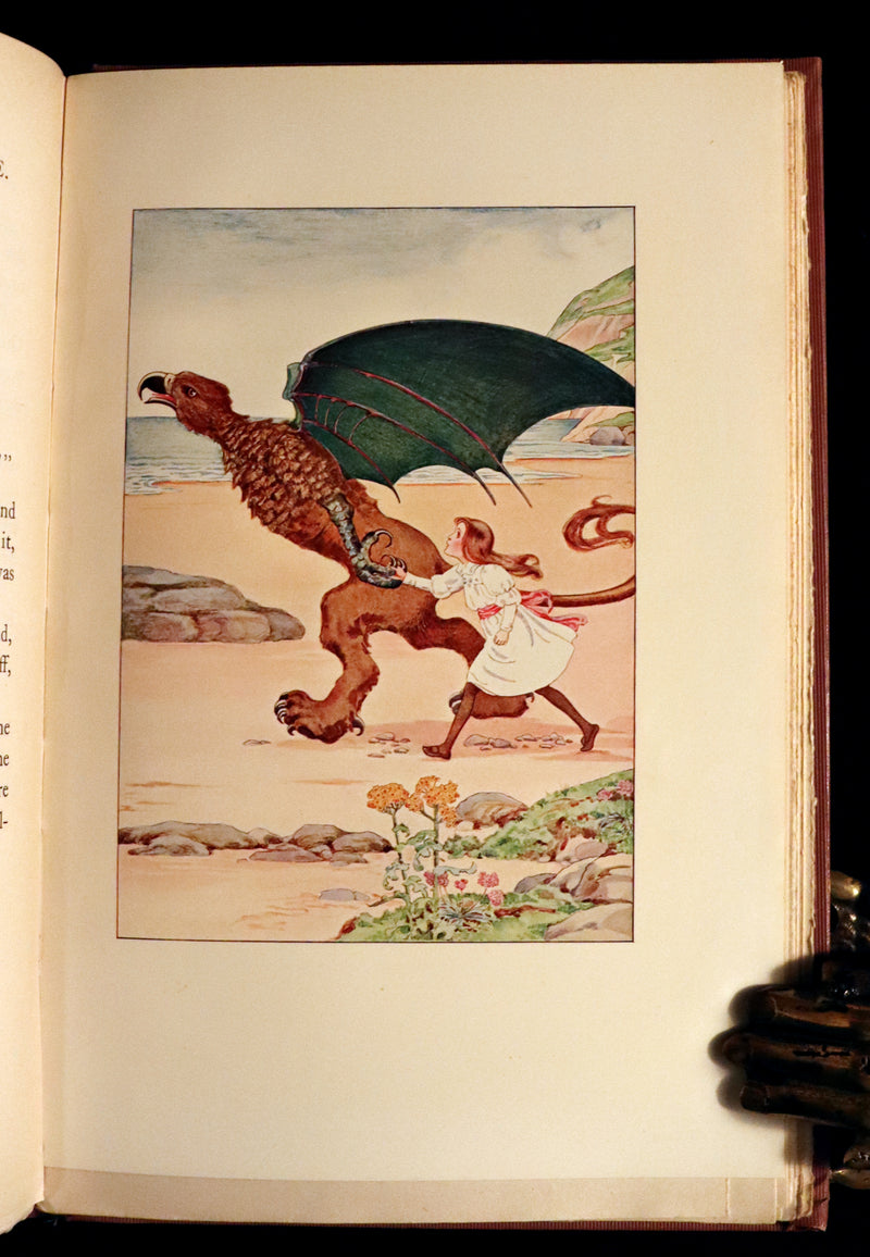 1908 Scarce Book - Alice's Adventures in Wonderland Illustrated by Amy Millicent Sowerby. 1st US Edition.