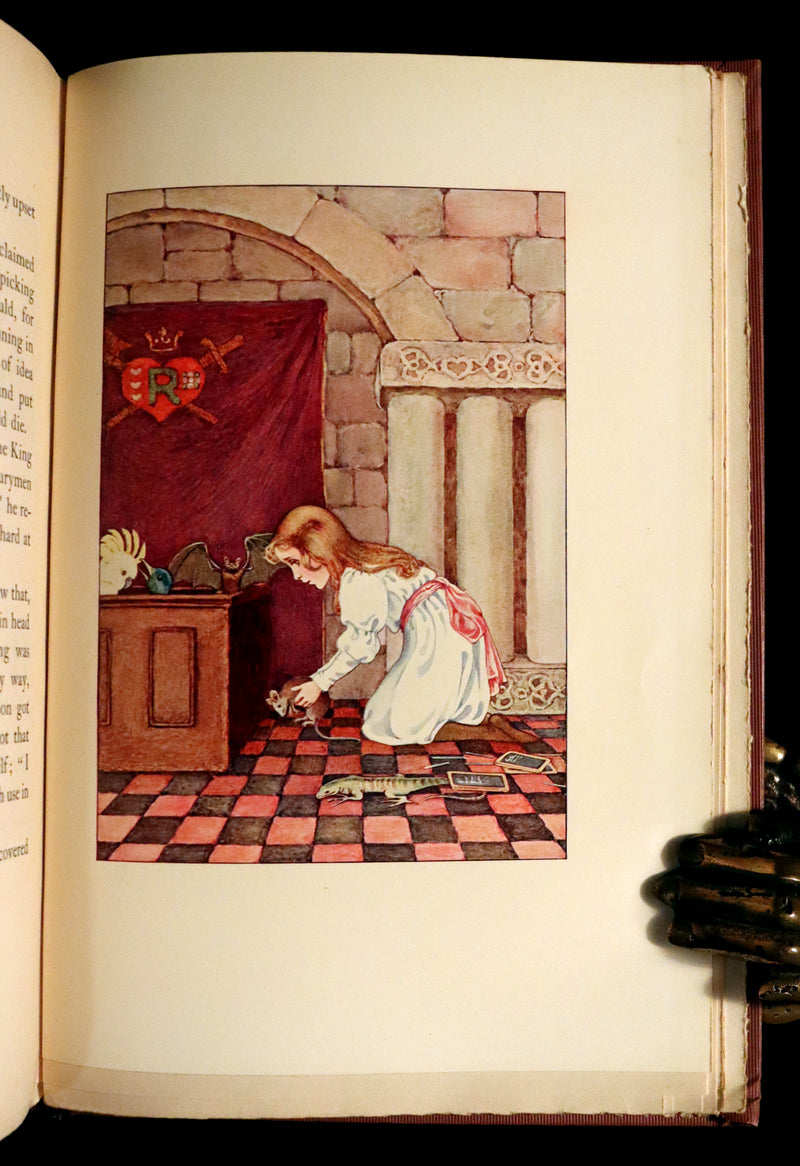 1908 Scarce Book - Alice's Adventures in Wonderland Illustrated by Amy Millicent Sowerby. 1st US Edition.