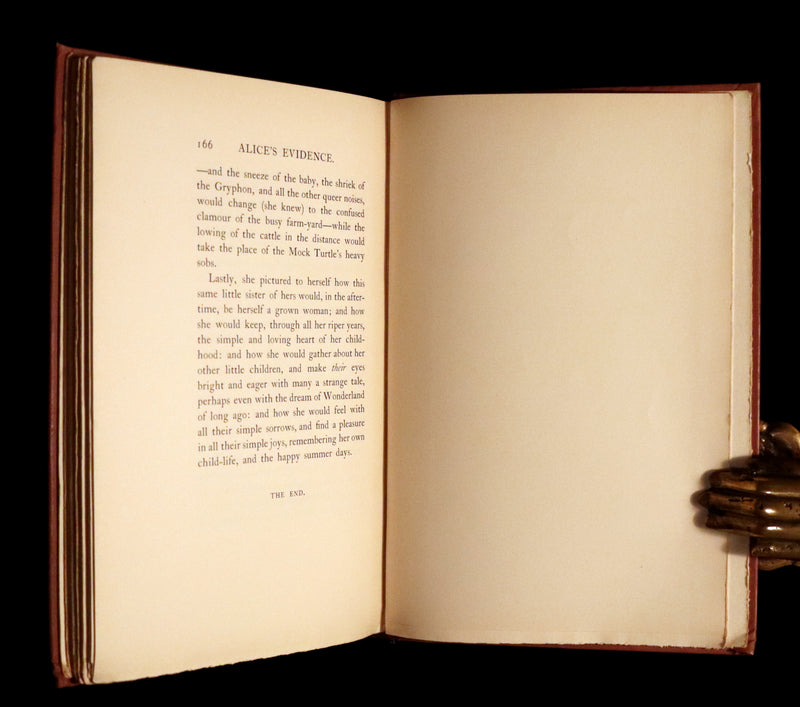 1908 Scarce Book - Alice's Adventures in Wonderland Illustrated by Amy Millicent Sowerby. 1st US Edition.