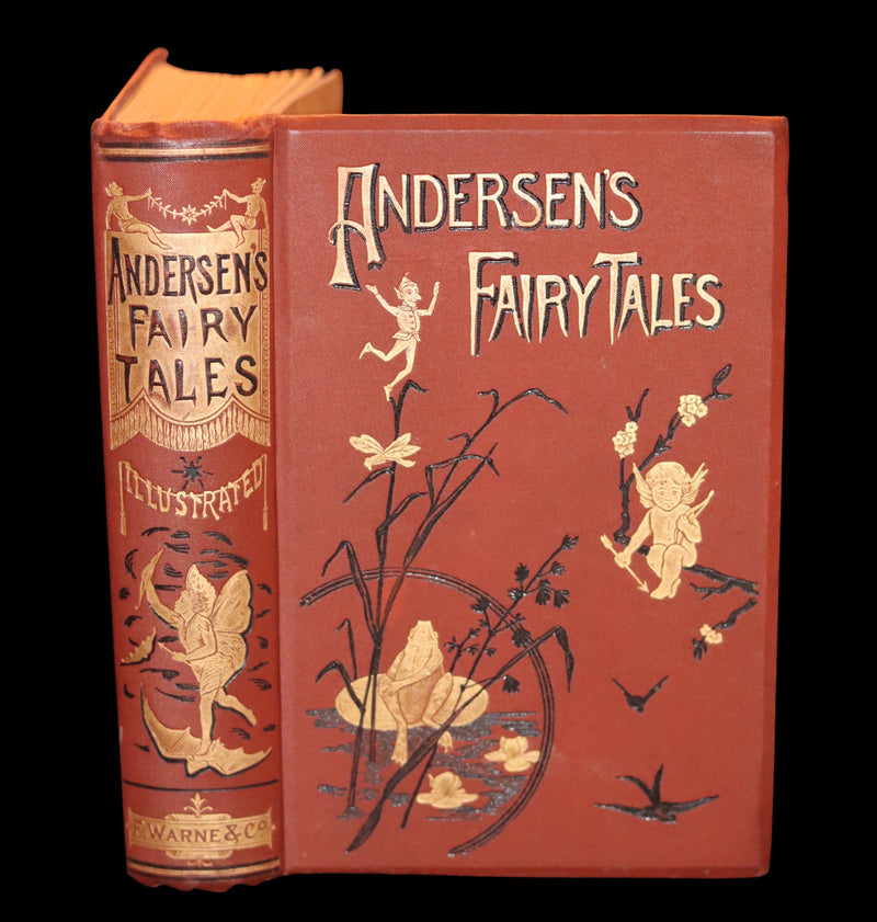 1898 Rare Victorian Book - Hans Christian Andersen's FAIRY TALES with original illustrations.