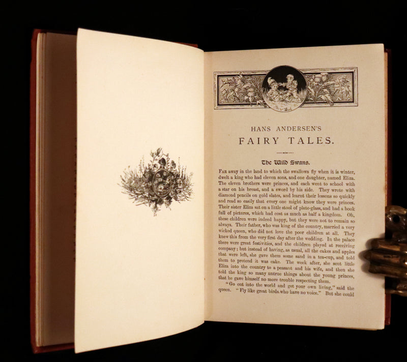 1898 Rare Victorian Book - Hans Christian Andersen's FAIRY TALES with original illustrations.