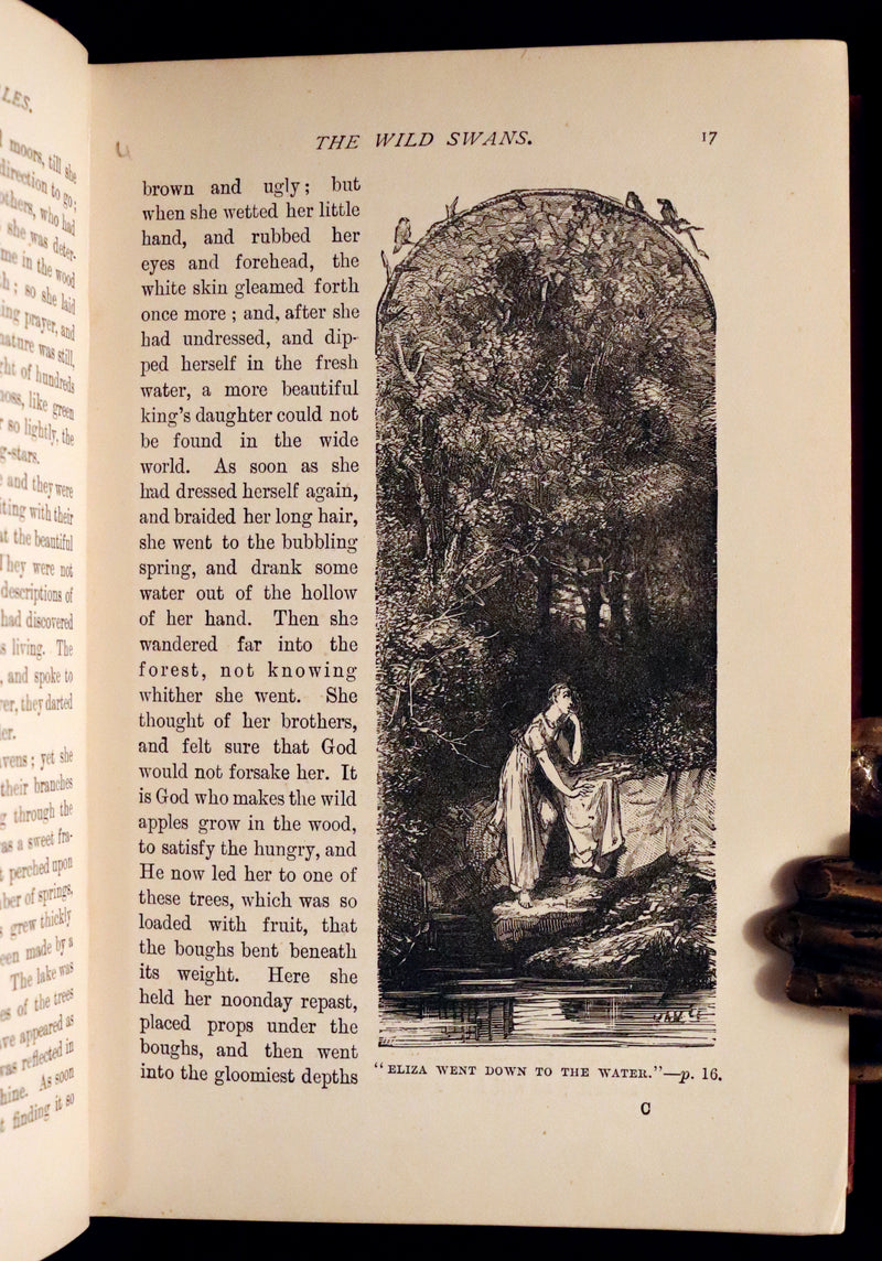 1898 Rare Victorian Book - Hans Christian Andersen's FAIRY TALES with original illustrations.