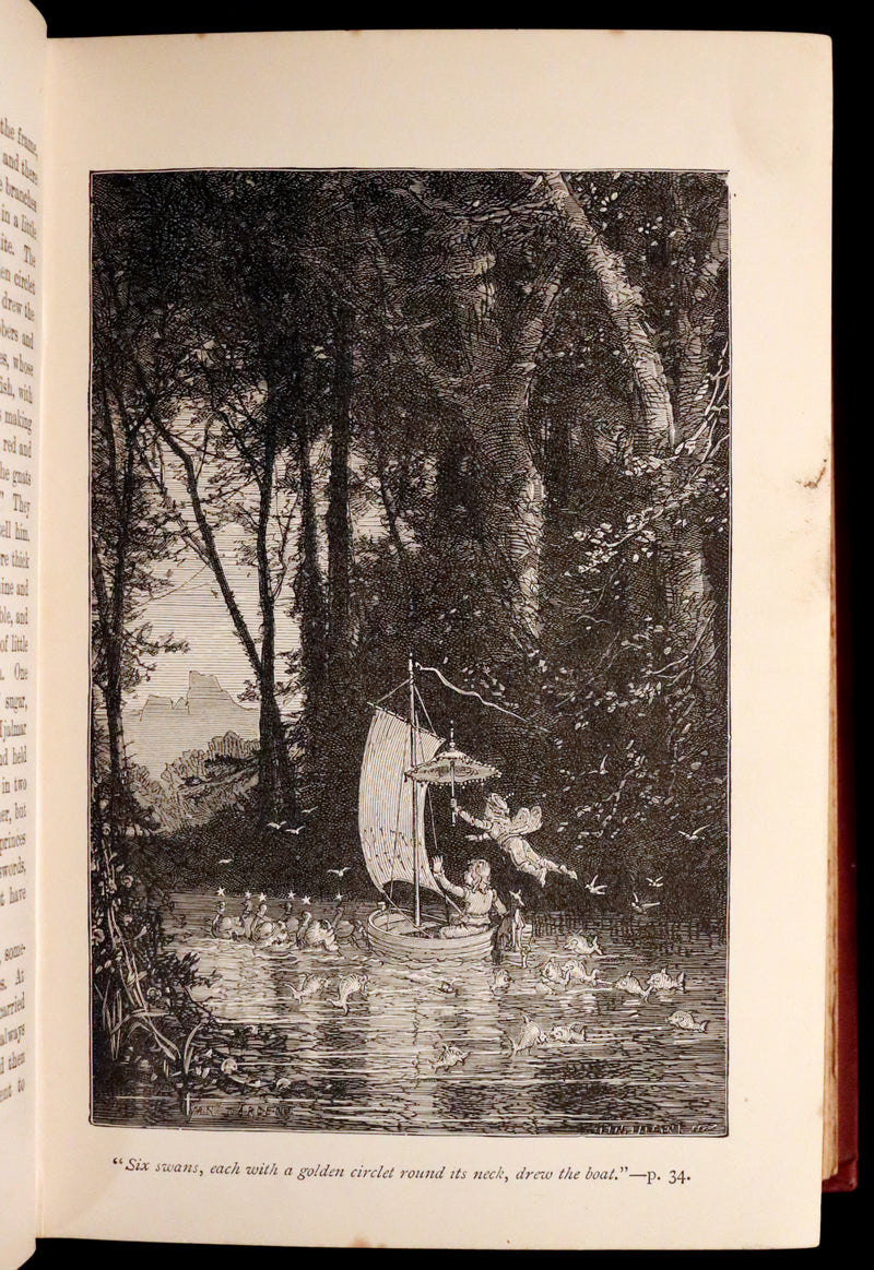 1898 Rare Victorian Book - Hans Christian Andersen's FAIRY TALES with original illustrations.