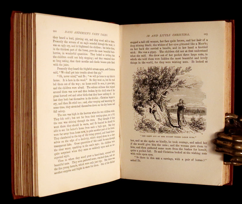 1898 Rare Victorian Book - Hans Christian Andersen's FAIRY TALES with original illustrations.