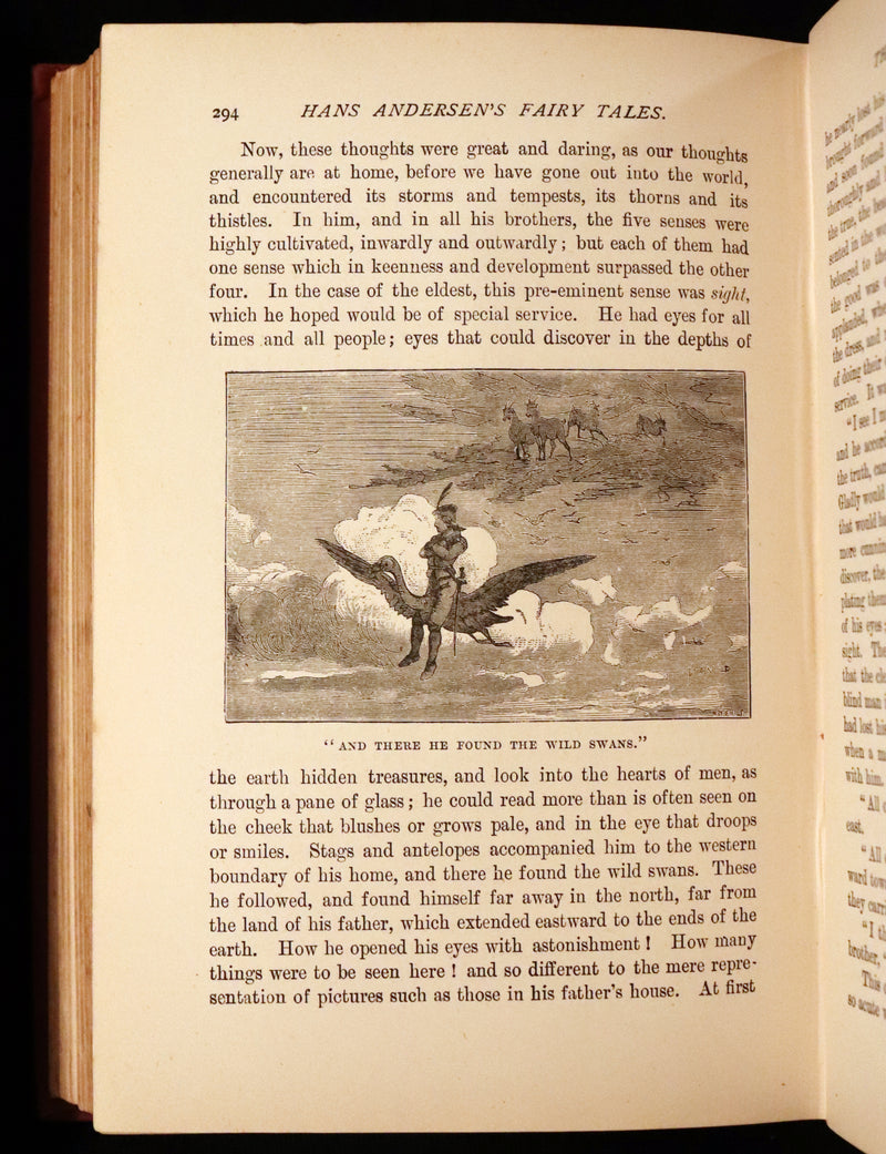 1898 Rare Victorian Book - Hans Christian Andersen's FAIRY TALES with original illustrations.