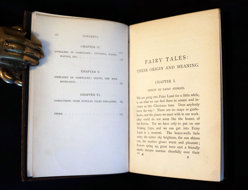 1878 Rare 1stED Book - FAIRY TALES, Their Origin and Meaning with Some Account of Dwellers in Fairyland.