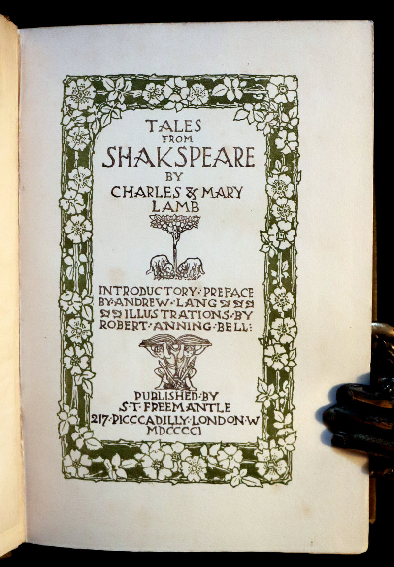 1901 Rare Book - Tales From Shakspeare (Shakespeare) Illustrated by Robert Anning Bell.