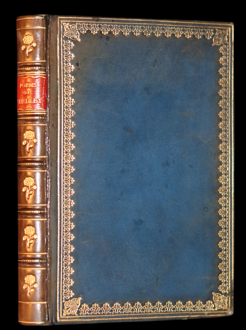 1920 Beautiful Riviere Binding -Selected Poems Of Percy Bysshe Shelley, English Romantic poet.