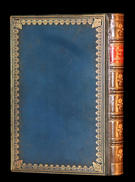 1920 Beautiful Riviere Binding -Selected Poems Of Percy Bysshe Shelley, English Romantic poet.