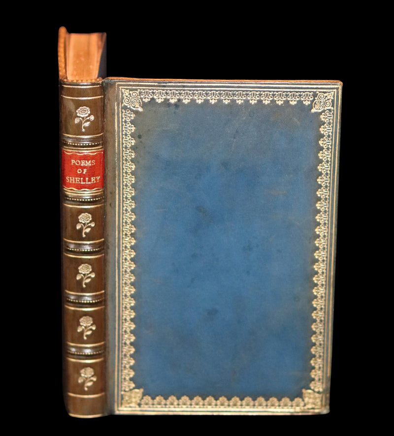 1920 Beautiful Riviere Binding -Selected Poems Of Percy Bysshe Shelley, English Romantic poet.