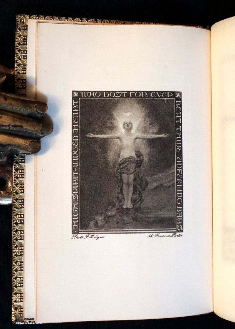 1920 Beautiful Riviere Binding -Selected Poems Of Percy Bysshe Shelley, English Romantic poet.