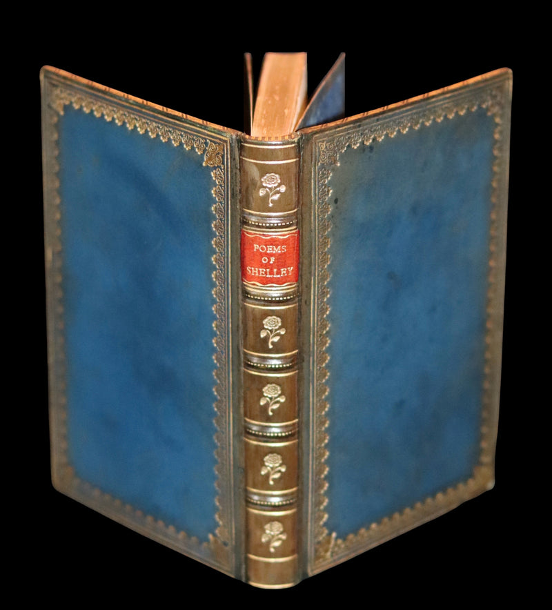 1920 Beautiful Riviere Binding -Selected Poems Of Percy Bysshe Shelley, English Romantic poet.