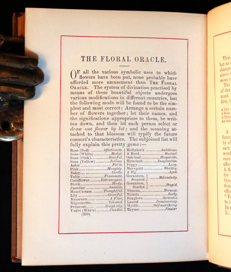 1870 Scarce Floriography Book - FLOWERS, Their Language, Poetry, and Sentiment.