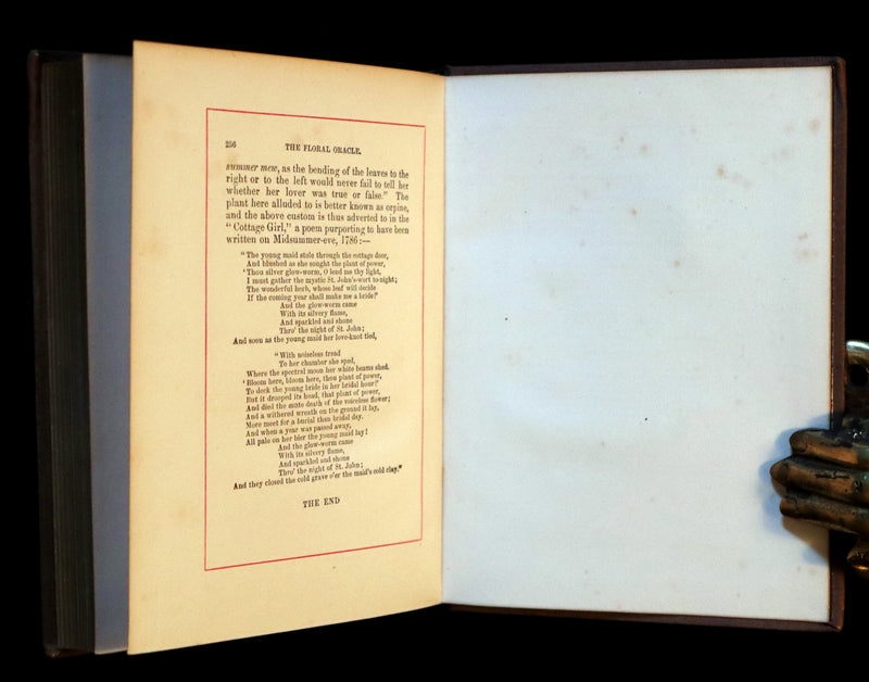1870 Scarce Floriography Book - FLOWERS, Their Language, Poetry, and Sentiment.