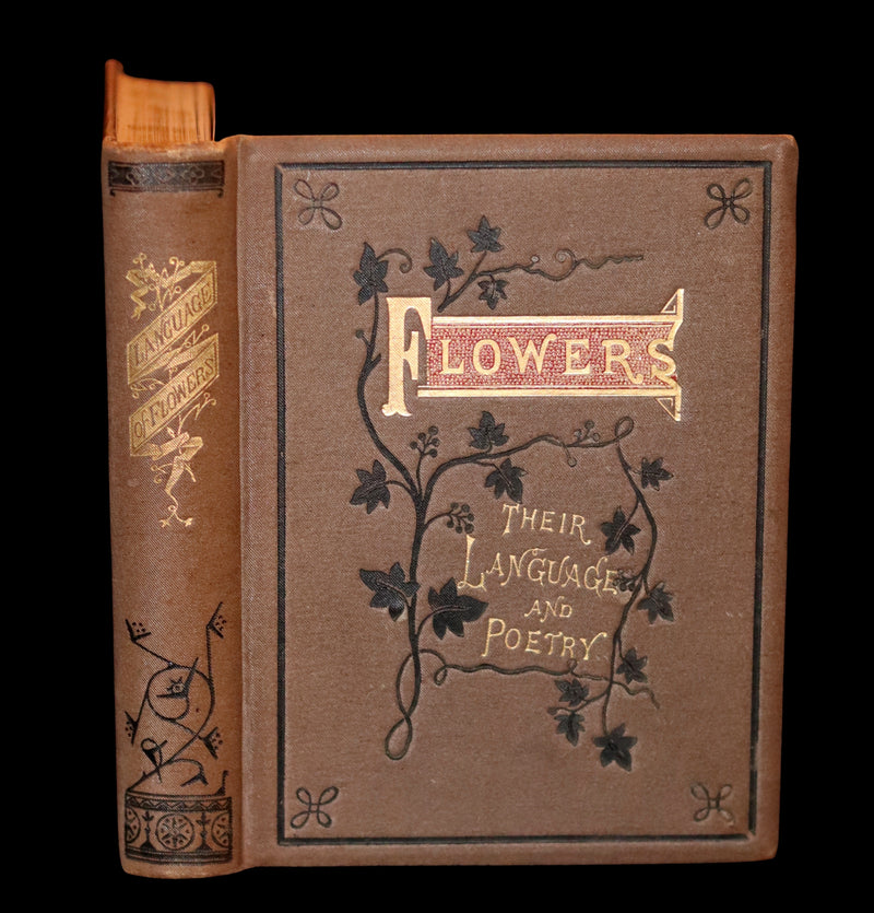 1870 Scarce Floriography Book - FLOWERS, Their Language, Poetry, and Sentiment.