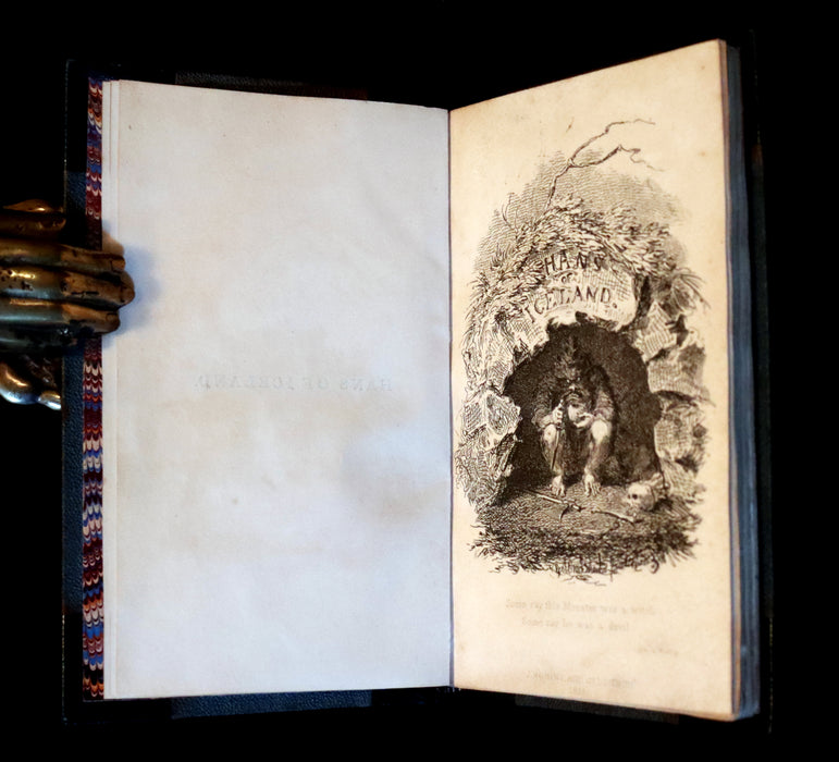 1825 Rare First Edition - HANS of ICELAND by Victor Hugo Illustrated by Cruikshank. Gothic Novel.