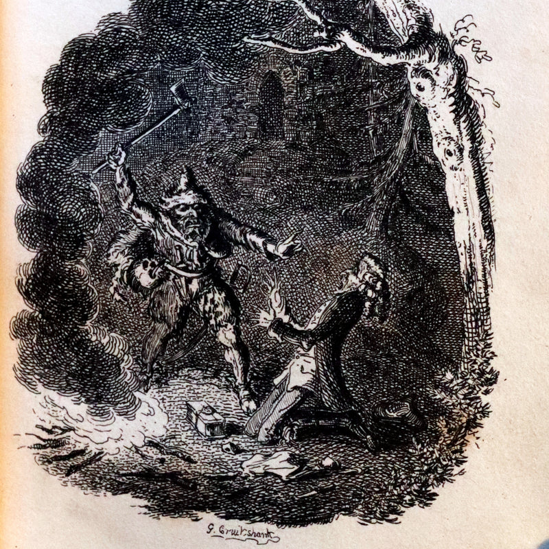 1825 Rare First Edition - HANS of ICELAND by Victor Hugo Illustrated by Cruikshank. Gothic Novel.