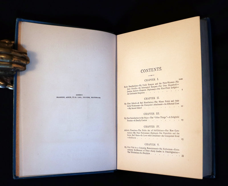 1885 First Edition - CONJURER Dick or, The Adventures of a Young WIZARD by Professor Hoffmann.