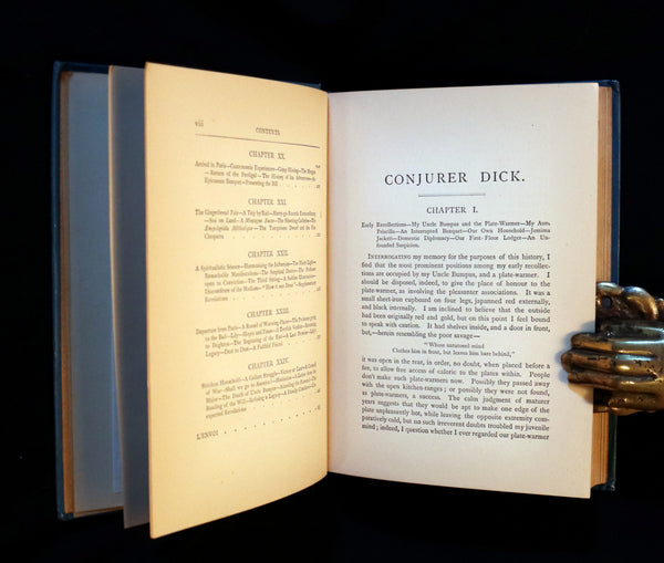 1885 First Edition - CONJURER Dick or, The Adventures of a Young WIZARD by Professor Hoffmann.