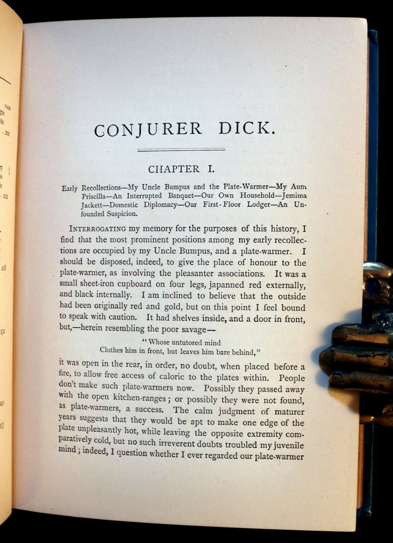 1885 First Edition - CONJURER Dick or, The Adventures of a Young WIZARD by Professor Hoffmann.