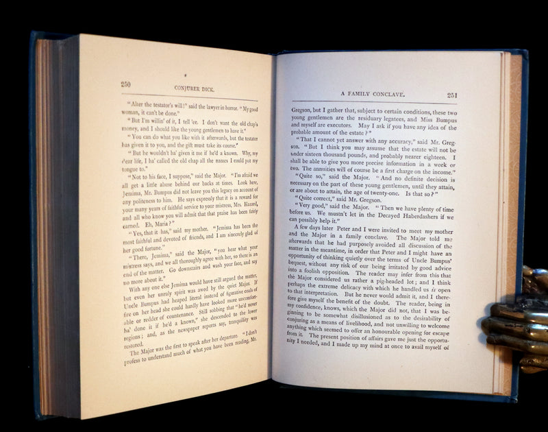 1885 First Edition - CONJURER Dick or, The Adventures of a Young WIZARD by Professor Hoffmann.