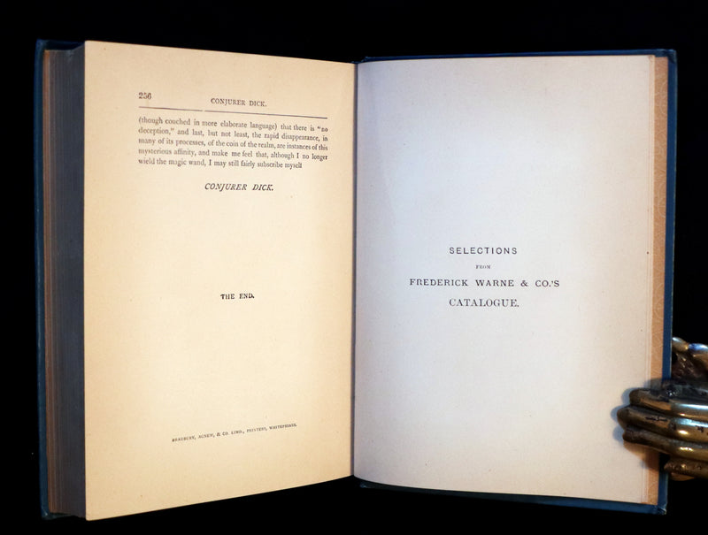 1885 First Edition - CONJURER Dick or, The Adventures of a Young WIZARD by Professor Hoffmann.