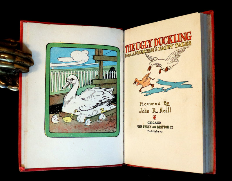 1908 Rare Book - The Ugly Duckling From Andersen's Fairy Tales illustrated by John R. Neill.