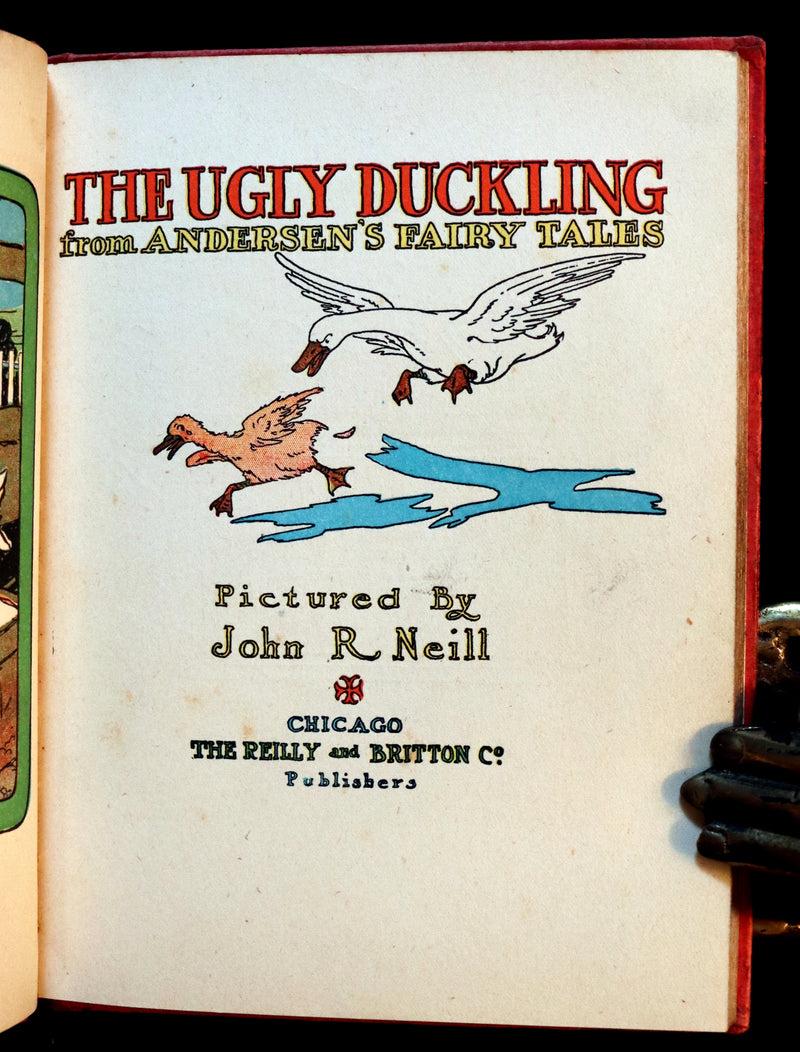 1908 Rare Book - The Ugly Duckling From Andersen's Fairy Tales illustrated by John R. Neill.