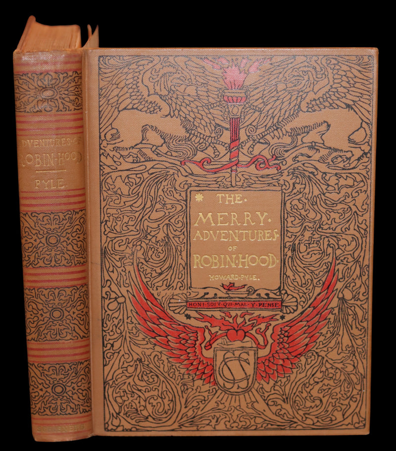 1925 Rare Book - The Merry Adventures of ROBIN HOOD illustrated by Howard Pyle.