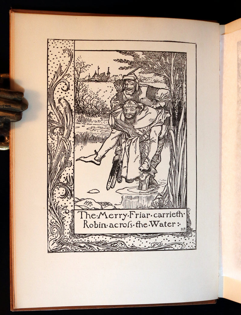 1925 Rare Book - The Merry Adventures of ROBIN HOOD illustrated by Howard Pyle.