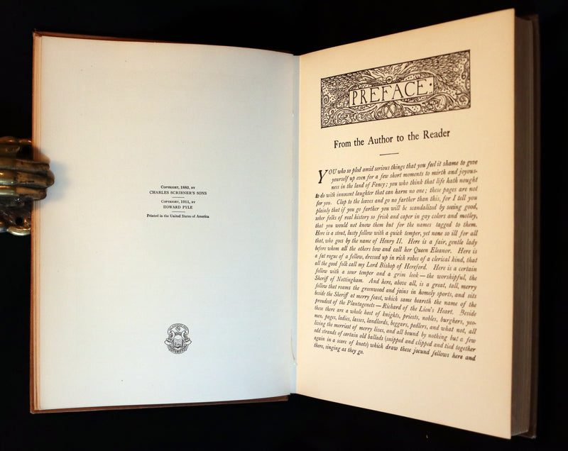 1925 Rare Book - The Merry Adventures of ROBIN HOOD illustrated by Howard Pyle.