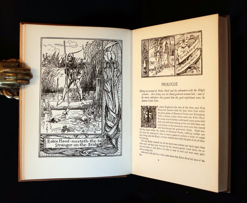 1925 Rare Book - The Merry Adventures of ROBIN HOOD illustrated by Howard Pyle.