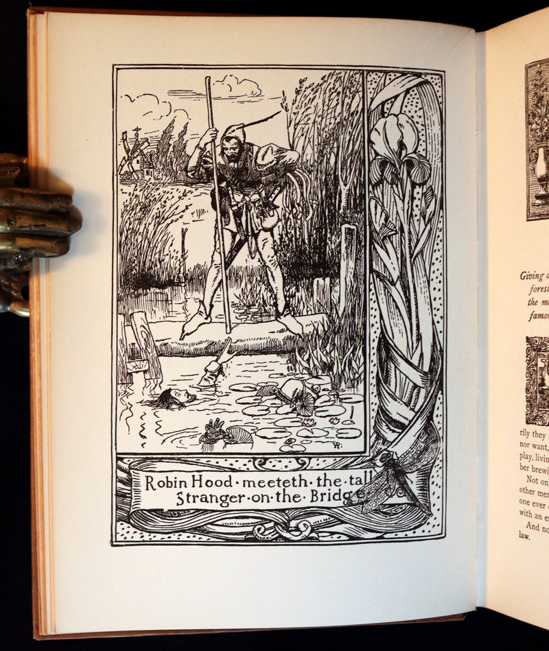 1925 Rare Book - The Merry Adventures of ROBIN HOOD illustrated by Howard Pyle.