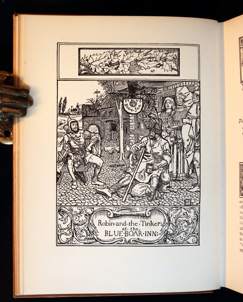 1925 Rare Book - The Merry Adventures of ROBIN HOOD illustrated by Howard Pyle.