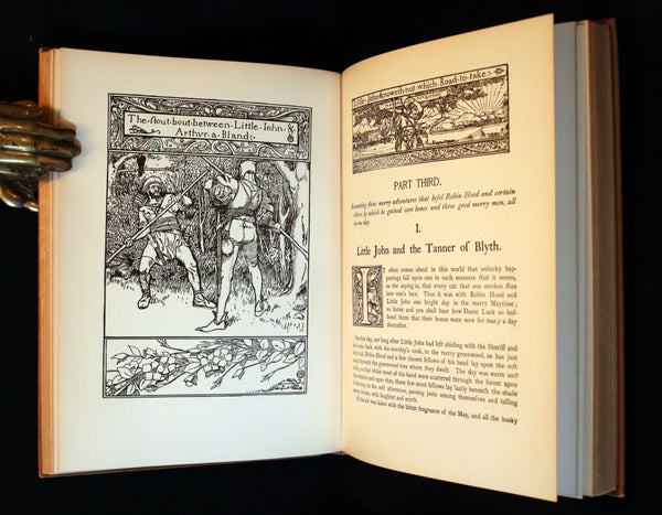 1925 Rare Book - The Merry Adventures of ROBIN HOOD illustrated by Howard Pyle.