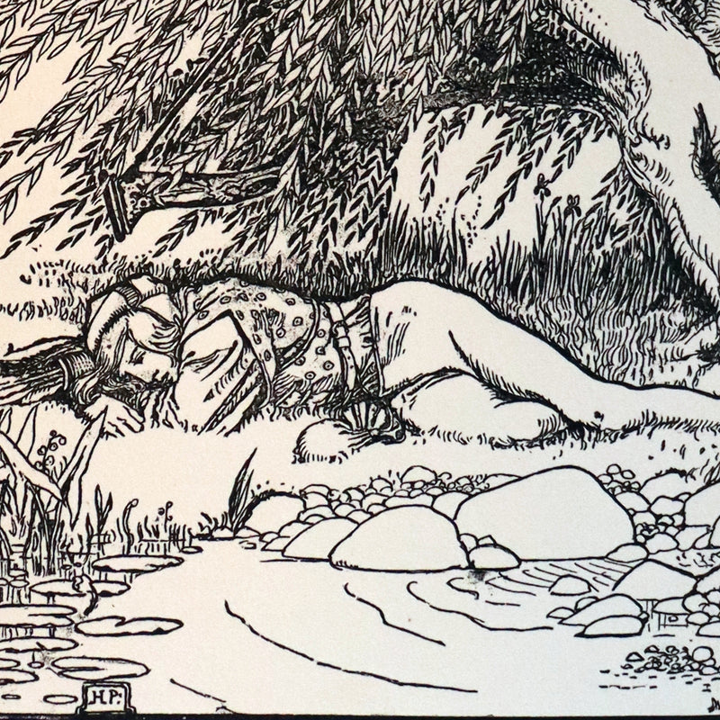 1925 Rare Book - The Merry Adventures of ROBIN HOOD illustrated by Howard Pyle.