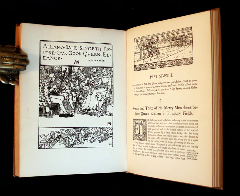 1925 Rare Book - The Merry Adventures of ROBIN HOOD illustrated by Howard Pyle.