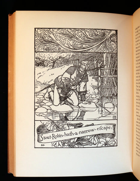 1925 Rare Book - The Merry Adventures of ROBIN HOOD illustrated by Howard Pyle.